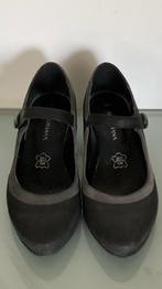 Lederen elegante pumps met klitbandsluiting, Kleding | Dames, Ophalen, Pumps, Zwart, Zo goed als nieuw