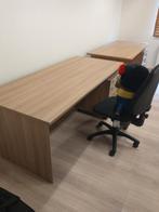 2 professionele bureau's met ladeblok, Huis en Inrichting, Ophalen, Zo goed als nieuw, Bureau