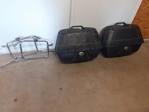Mooie GIVI Monokey koffers met leder. Uniek!!!, Motoren, Accessoires | Koffers en Tassen, Zo goed als nieuw, Ophalen