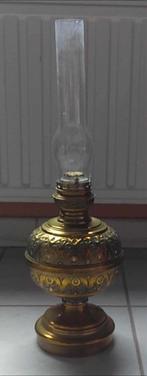 Antieke koperen olielamp, Ophalen of Verzenden