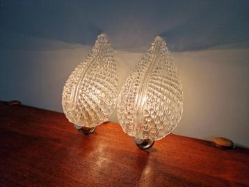 Paar glazen wandkandelaars, Barovier & Toso, 1950 beschikbaar voor biedingen