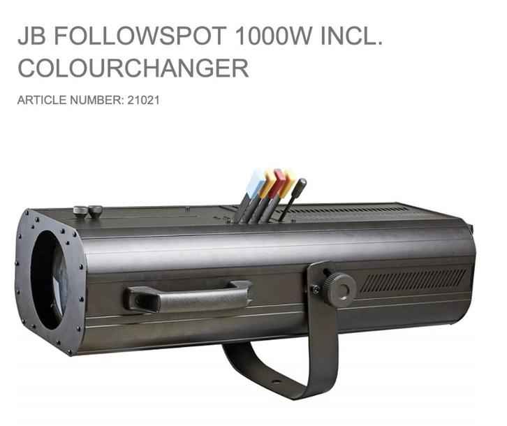 Follow Spot 1000 W, Muziek en Instrumenten, Dj-sets en Draaitafels, Zo goed als nieuw, Dj-set, Overige merken, Ophalen