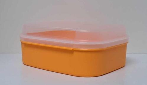 Tupperware™ « Scharnieredoos » oranje, Huis en Inrichting, Keuken | Tupperware, Nieuw, Bus of Trommel, Wit, Oranje, Verzenden