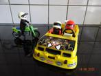 playmobil, speelset raceteam met auto en moto*VINTAGE*, Kinderen en Baby's, Speelgoed | Playmobil, Ophalen of Verzenden