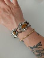 Vintage armband met tijgeroog, Ophalen of Verzenden, Zo goed als nieuw