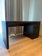 IKEA Malm zwart bureau, Huis en Inrichting, Bureaus, Ophalen, Bureau
