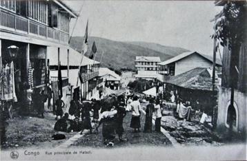 POSTKAARTEN BELGISCH CONGO- RUE PRINCIPAL DE MATADI., Enlèvement ou Envoi, Non affranchie, Hors Europe