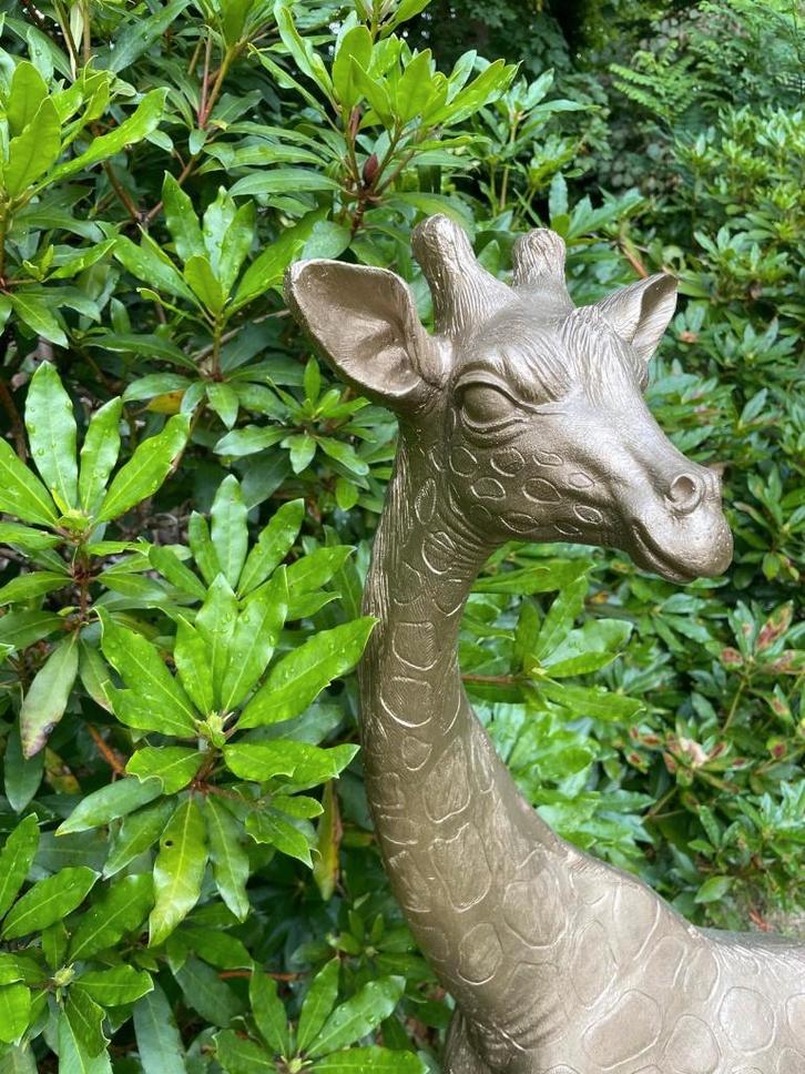 Girafe en bronze, jardin, chambre de bébé, enceinte 120cm, Jardin & Terrasse, Statues de jardin, Neuf, Animal, Synthétique, Enlèvement