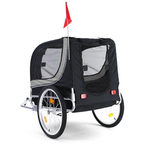 Hondenfietskar Fietskar Hond Opvouwbaar Grijs/Zwart Tot 40 K, Auto diversen, Tuning en Styling, Verzenden