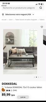 TABLE BASSE COULEUR BETON, Maison & Meubles, Neuf, 100 à 150 cm, Moins de 50 cm, Contemporain