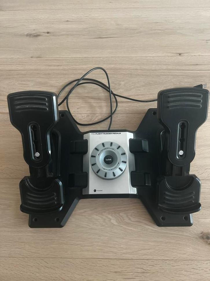 Saitek Pro Flight Rudder Pedals, Computers en Software, Joysticks, Zo goed als nieuw, Ophalen