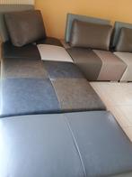 grote lederen hoeksalon, als nieuw, Huis en Inrichting, Ophalen, Zo goed als nieuw, Leer, Modern