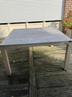 Tuintafel en stoelen, Tuin en Terras, Ophalen, Zo goed als nieuw, Vierkant, Teakhout