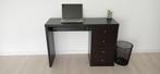 Bureau voor tieners. Zwartbruin. 111x39 H77. Nieuwstaat., Huis en Inrichting, Ophalen, Zo goed als nieuw, Bureau