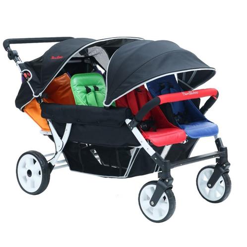 3 - 4 en 6 zits kinderwagen voor ophaal ouders, Enfants & Bébés, Jumeaux & Naissances multiples, Neuf, Poussette ou Buggy, Envoi