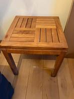 Teaken bijzettafel, Tuin en Terras, Ophalen, Zo goed als nieuw