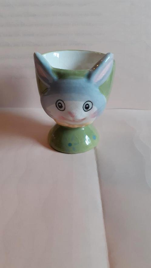 coquetier en faience lapin, Verzamelen, Overige Verzamelen, Gebruikt, Ophalen of Verzenden