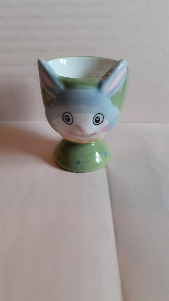 coquetier en faience lapin, Verzamelen, Overige Verzamelen, Gebruikt, Ophalen of Verzenden