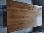 salontafel massief hout met 3 schuiven afgeronde hoeken, Huis en Inrichting, Tafels | Salontafels, Ophalen, Gebruikt, 100 tot 150 cm