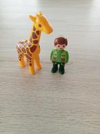 Giraf en opzichter Playmobil 123, Comme neuf, Ensemble complet, Enlèvement