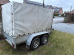 Remorque ANSSEMS double essieux freinée 2000 kg avec bâche, Enlèvement, Utilisé