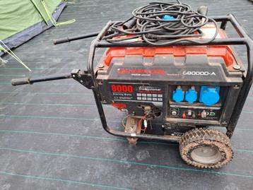 Générateur groupe électrogène Genermore 8,0 kVA G8000D à ess, Enlèvement, Essence