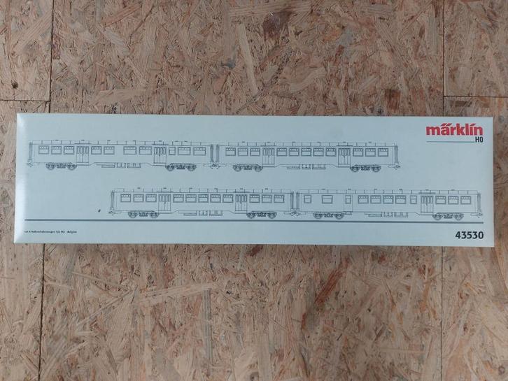 Marklin HO 43530 set 4 m2 rijtuigen, Hobby en Vrije tijd, Modeltreinen | H0, Nieuw, Ophalen of Verzenden