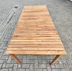 Teakentafel in nieuwstaat. 2,1m x 0,90m, Ophalen, Zo goed als nieuw