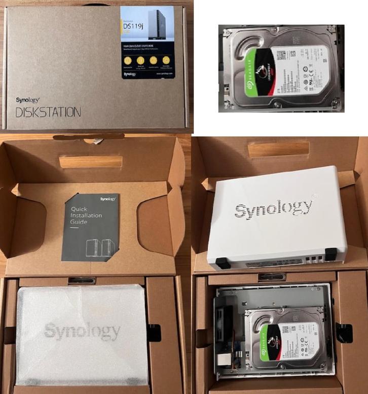 Synology NAS DS119j, Informatique & Logiciels, Ordinateurs & Logiciels Autre, Utilisé, Enlèvement