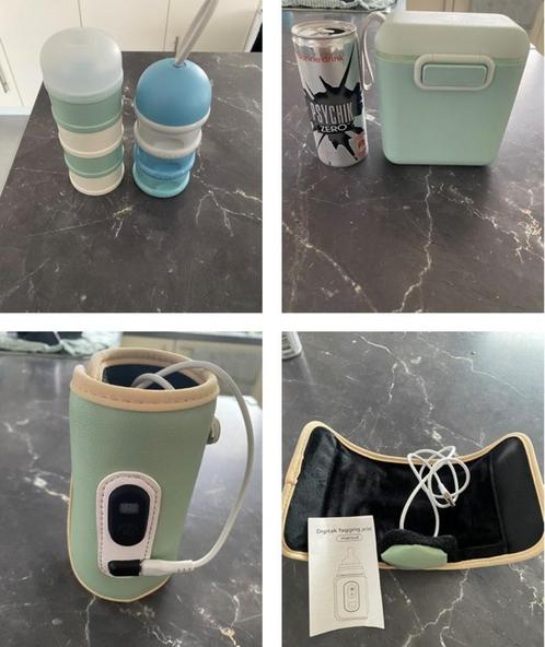 Babyvoeding : doseerdozen , USB flessenwarmer LOT, Kinderen en Baby's, Babyvoeding en Toebehoren, Zo goed als nieuw, Ophalen