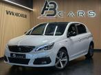 Peugeot 308 1.2i * GT LINE * GARANTIE 12 MOIS * (bj 2019), Auto's, Peugeot, Stof, Gebruikt, 1199 cc, Wit