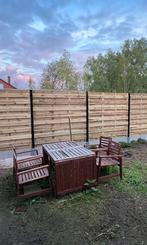 Houten tuinset OP TE FRISSEN, Tuin en Terras, Ophalen, Gebruikt, Hout, Tuinset