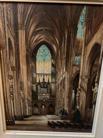 Schilderij W. Maas - Dom van Keulen beschikbaar voor biedingen