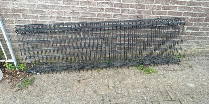 3D Draadpanelen zwart, Tuin en Terras, Tuinhekken en Hekwerk, Zo goed als nieuw, Ophalen