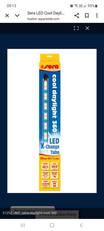 Sera cool daglicht led 1,12m beschikbaar voor biedingen