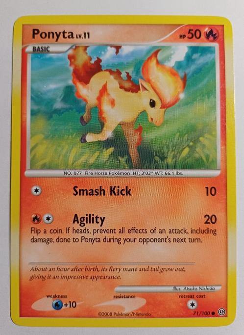 Pokémonkaart Ponyta Lv.11 Stormfront 71/100, Hobby & Loisirs créatifs, Jeux de cartes à collectionner | Pokémon, Utilisé, Cartes en vrac