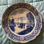 Antiek Boch Frères bord – decor “Delft” – ca. 1900 - 34cm, Enlèvement