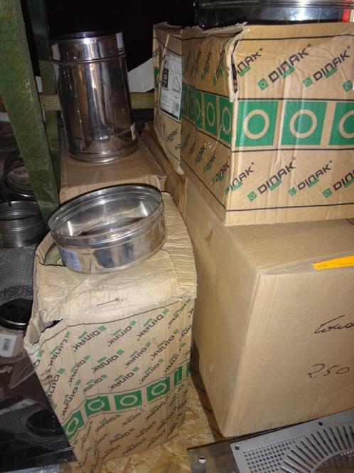 Roestvrijstalen buizen met ellebogen, Doe-het-zelf en Bouw, Buizen en Afvoer, Nieuw, Rechte buis, Inox, 6 meter of meer, 80 mm of meer