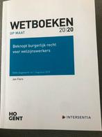 Wetboeken 20/20 beknopt burgerlijk recht voor welzijnswerker, Enlèvement ou Envoi, Comme neuf