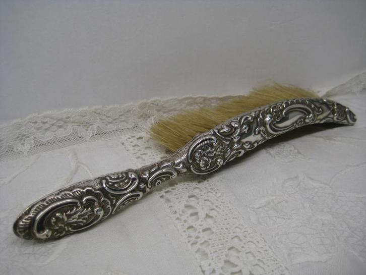 ANTIEKE STERLING ZILVER TAFELBORSTEL, Antiek en Kunst, Antiek | Zilver en Goud, Zilver, Ophalen of Verzenden