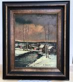 Prachtig olieverfschilderij met handtekening  – 73 x 62 cm, Antiek en Kunst, Kunst | Schilderijen | Klassiek, Ophalen of Verzenden