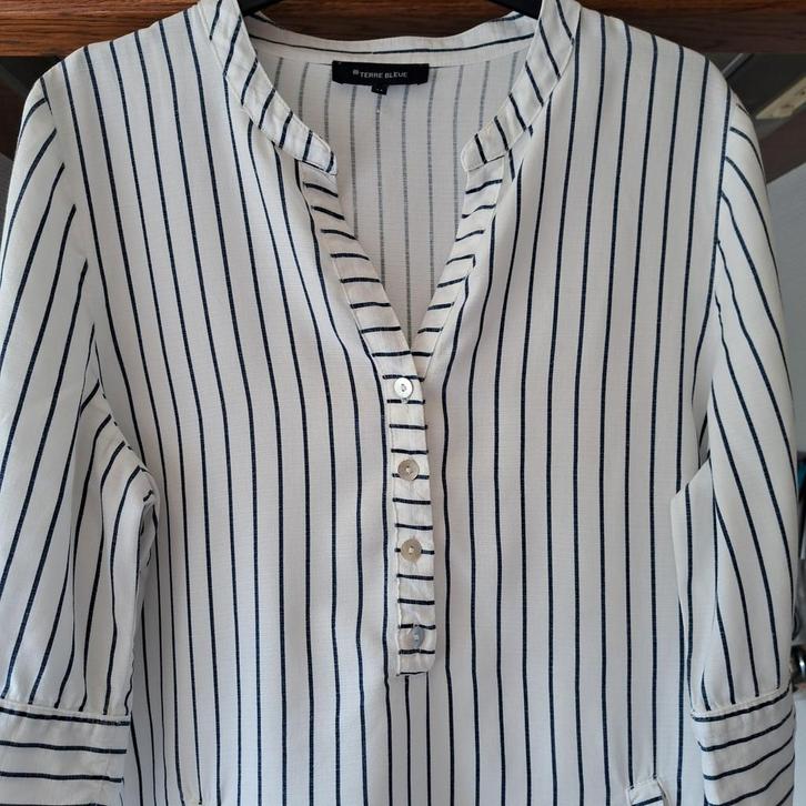 Terre Bleue jurk katoen linnen Nieuwstaat, Kleding | Dames, Jurken, Maat 38/40 (M), Ophalen of Verzenden