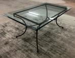 TABLE AVEC PLATEAU EN VERRE, 75 cm ou plus, 150 à 200 cm, Comme neuf, Verre