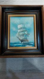 Schip op zwoele zee gesigneerd Rupert Hydan, Ophalen