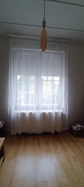 Tringle + Rideaux, 150 à 200 cm, Enlèvement, Utilisé, 200 cm ou plus