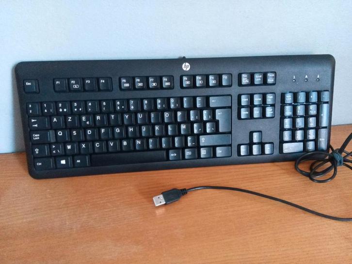 HP toetsenbord AZERTY, Computers en Software, Toetsenborden, Gebruikt, Azerty, Bedraad, Ophalen