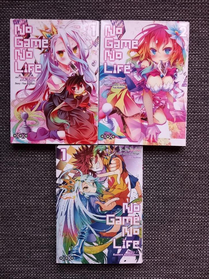 Manga "No Game No Life" 3 tomes, Boeken, Strips | Comics, Zo goed als nieuw, Meerdere comics, Europa, Ophalen