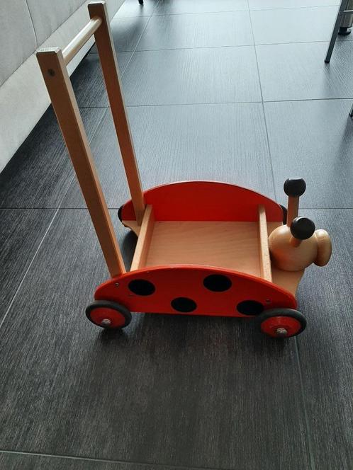 Duwwagen Janbibejan, Kinderen en Baby's, Speelgoed | Houten speelgoed, Gebruikt, Duw- of Trekspeelgoed, Ophalen