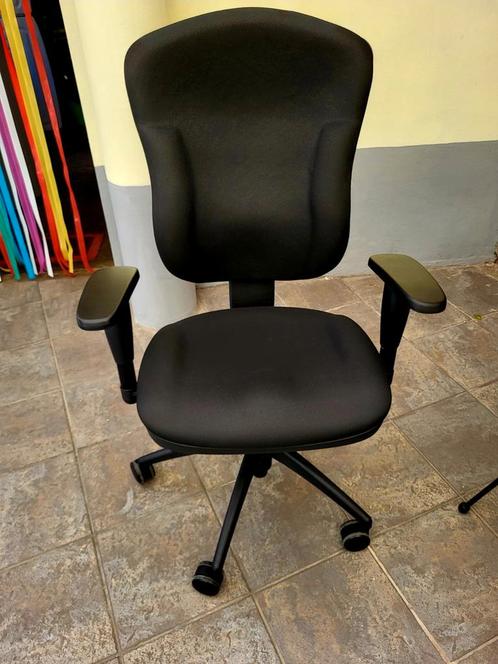 Ergonomische bureaustoel, zwart, verstelbaar, Topstar, Huis en Inrichting, Bureaustoelen, Zo goed als nieuw, Bureaustoel, Zwart
