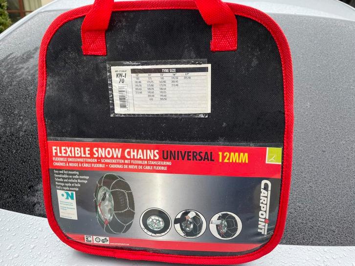 Chaînes universelles 12mm CarPoint KN-I 70, Auto diversen, Sneeuwkettingen, Nieuw, Ophalen of Verzenden